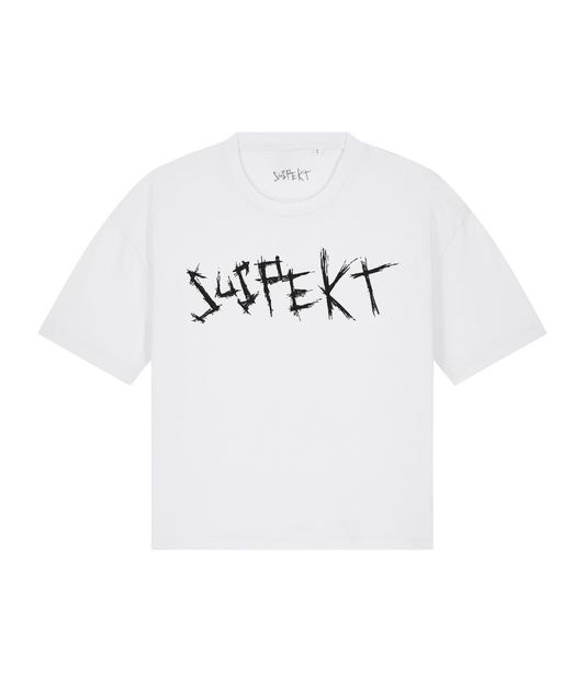 Logo, Kvinde Boxfit T-shirt - Hvid