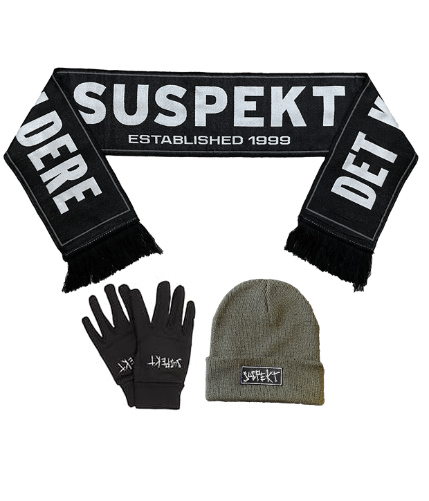 Vintersæt, med valgfri beanie, halstørklæde og handsker