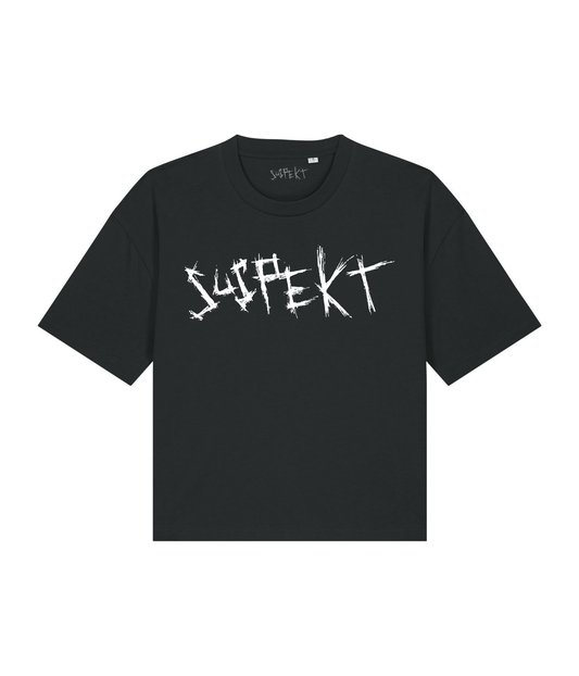 Logo, Kvinde Boxfit T-shirt - Sort