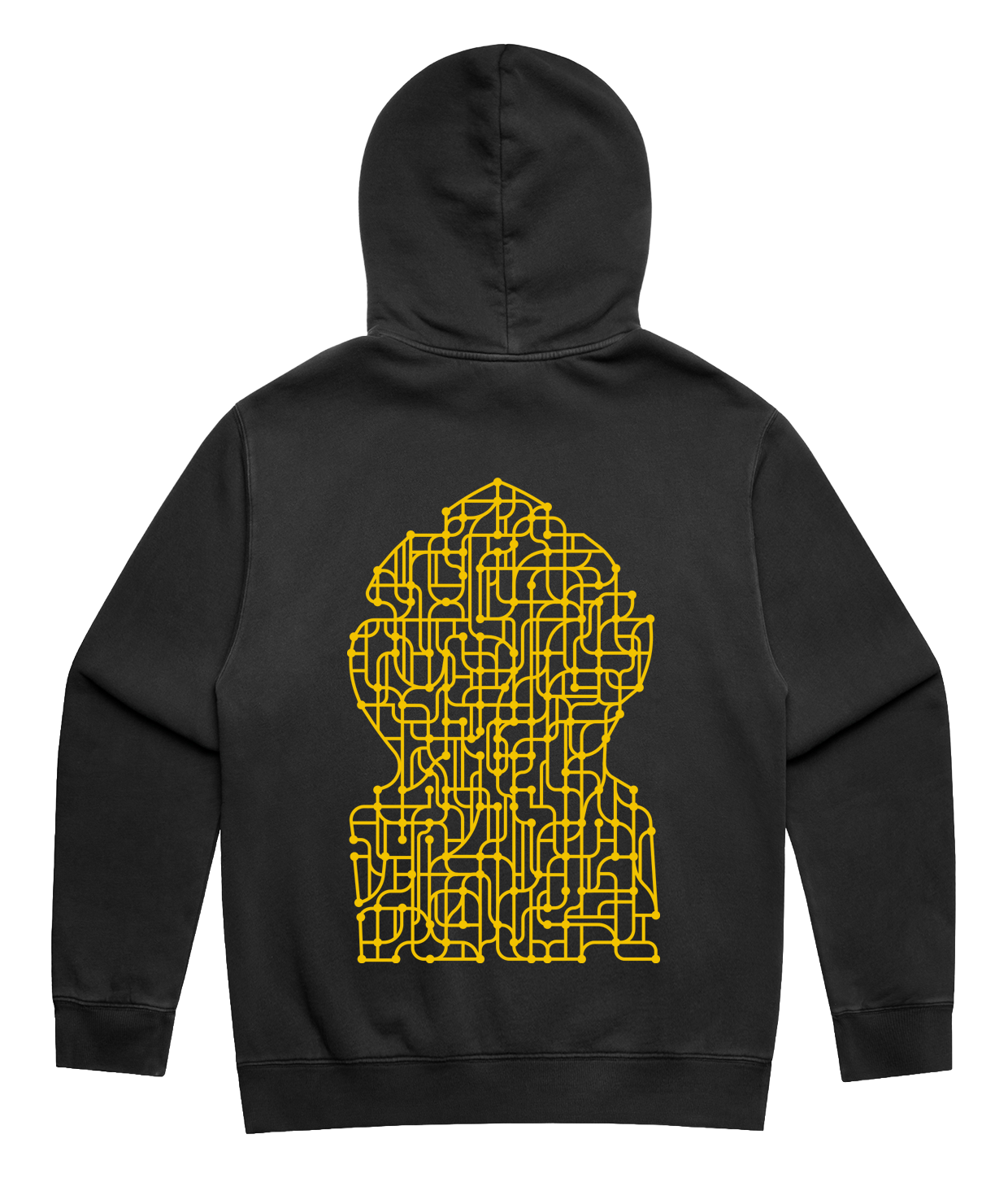 Rune Rask - TechnoToget, Acid Black Hoodie