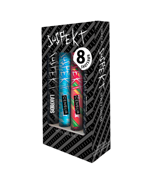 Shotsrør Box, 8 stk