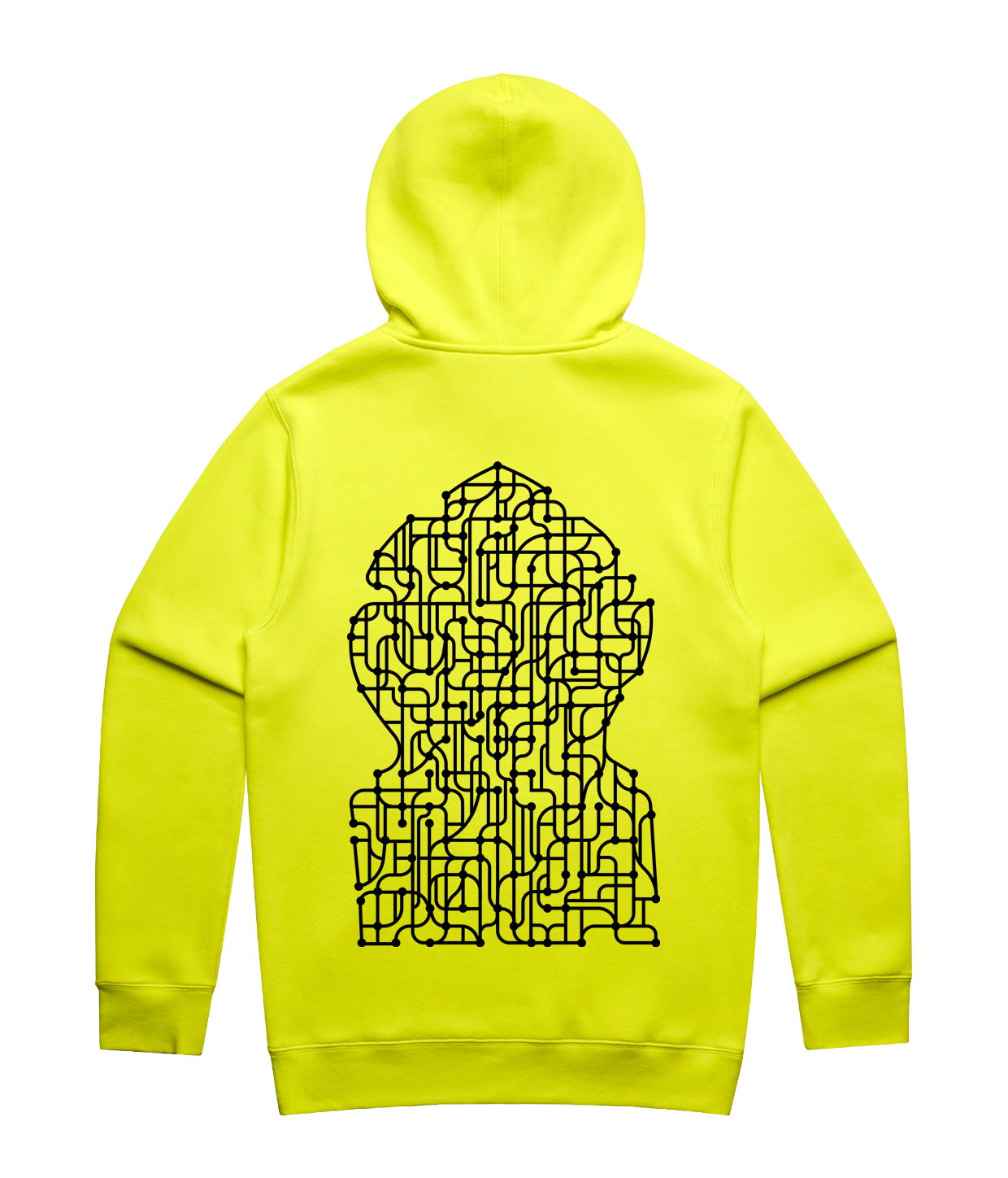 Rune Rask - TechnoToget, Neon Yellow Hoodie